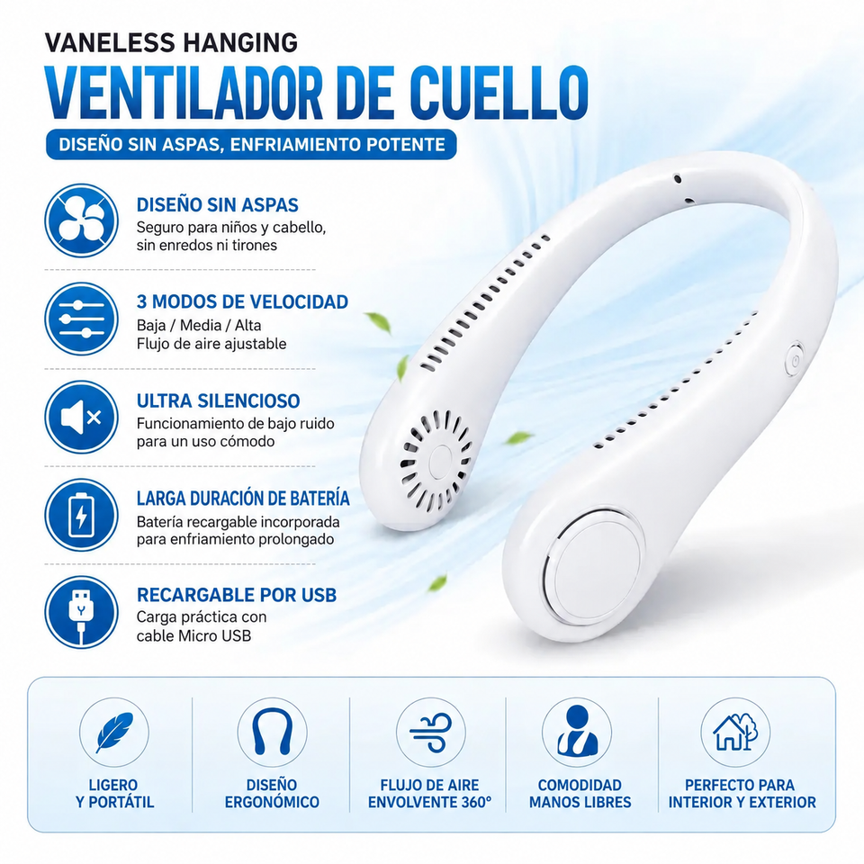VENTILADOR PORTATIL CUELLO
